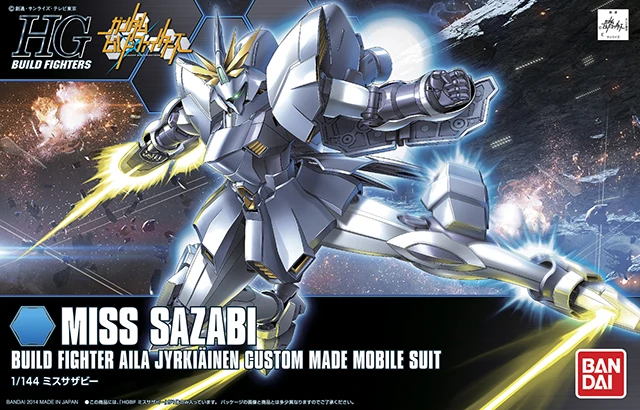 

1PCS Bandai HG Build Fighters HGBF 012 1/144 Miss Sazabi Gundam Mobile Suit Assembly Model Kits Anime action figure Gunpla
