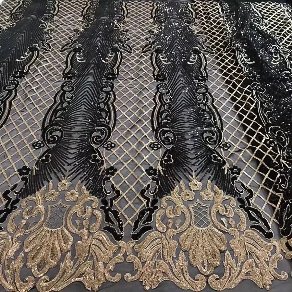 

Pretty Anan-102214 French Nigerian Laces Fabric High Quality African Laces Fabric Wedding Tulle Lace