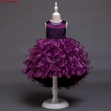 Платье для маленьких девочек Infantil/; рождественское платье принцессы для девочек; вечерние платья для девочек на первый День рождения; цвет красный, розовый, белый