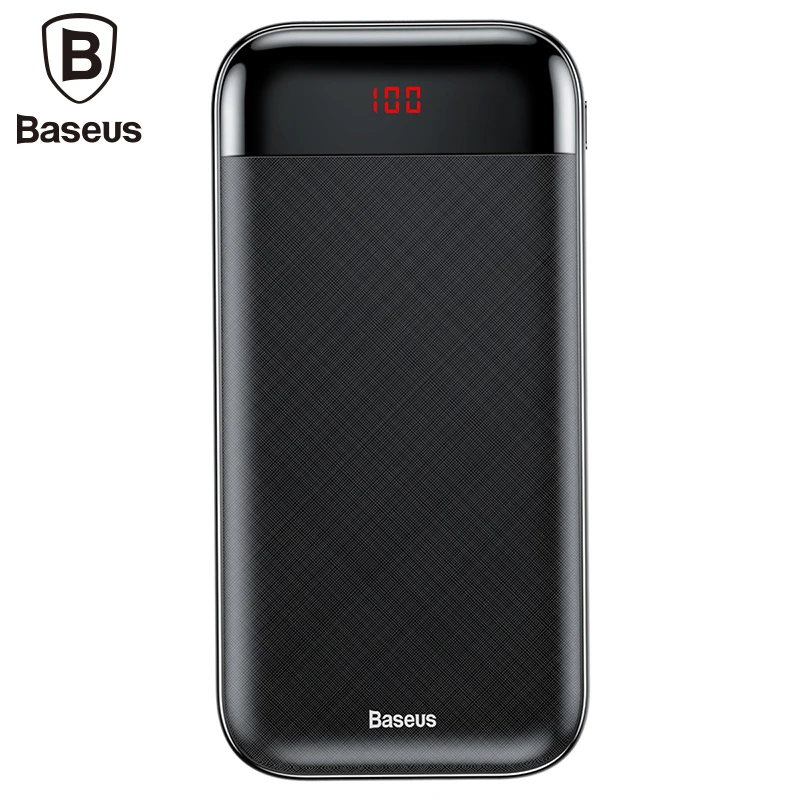 

Baseus 20000mAh Bigger Capacity Powerbank Quick Charger 3.0 Mobile Phone External Battery Charger For iPhone Xs Max Xr X 8 Plus