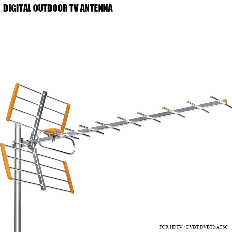 Высокого усиления ТВ антенна для HD цифровой HD ТВ DVBT/DVBT2 470 мГц-860 мГц открытый ТВ антенны цифровой усиливается HD ТВ антенны