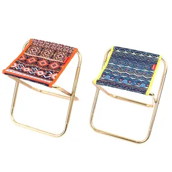 

Folding Chair Outdoor Aluminium Alloy Fishing Chair Portable Hiking outdoor backrest Ultralight Barbecue Stool