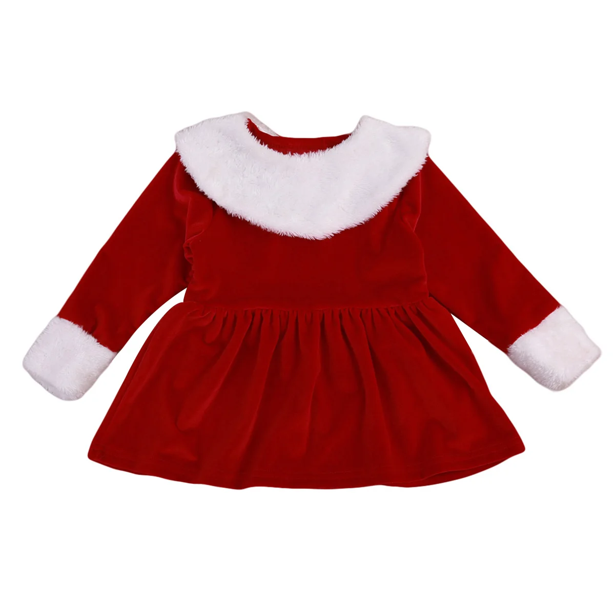 newborn red velvet christmas dress