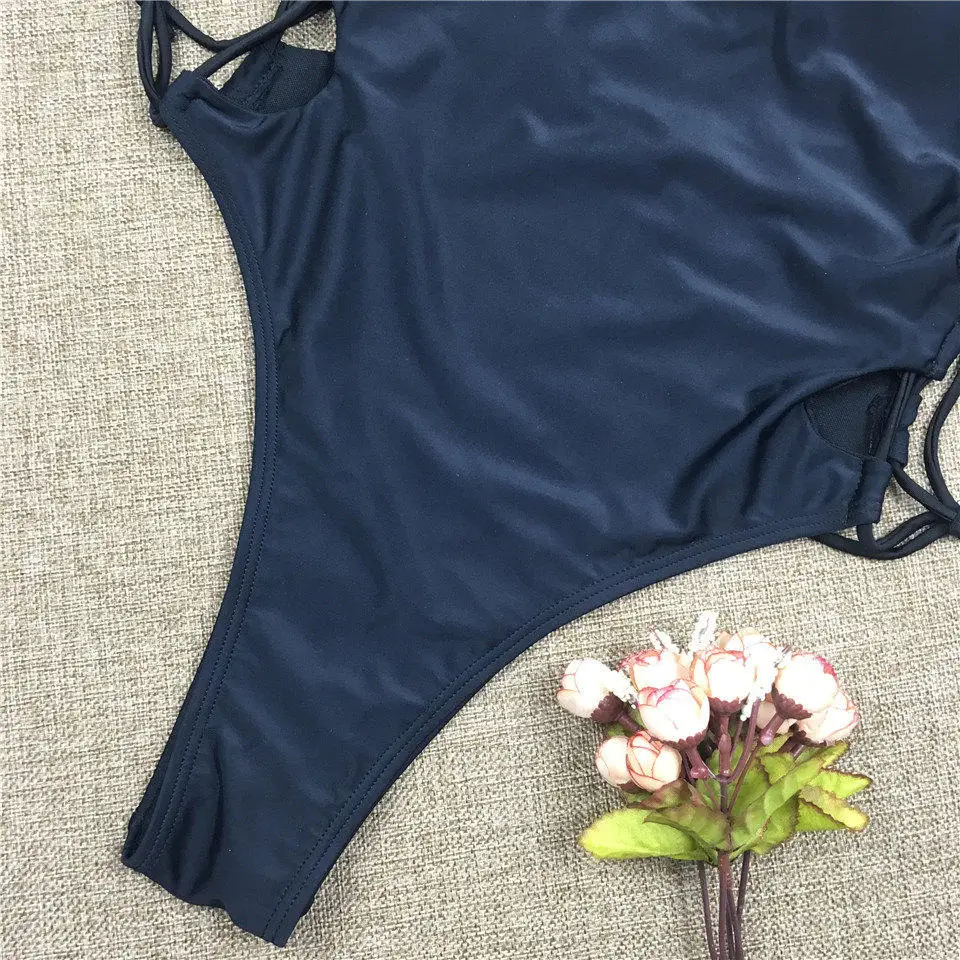 ZPDWT, сексуальный цельный купальник, одежда для плавания, пляжная одежда, одноцветная одежда для плавания, монокини с высоким подъемом, на шнуровке, боди с вырезами, женский купальник
