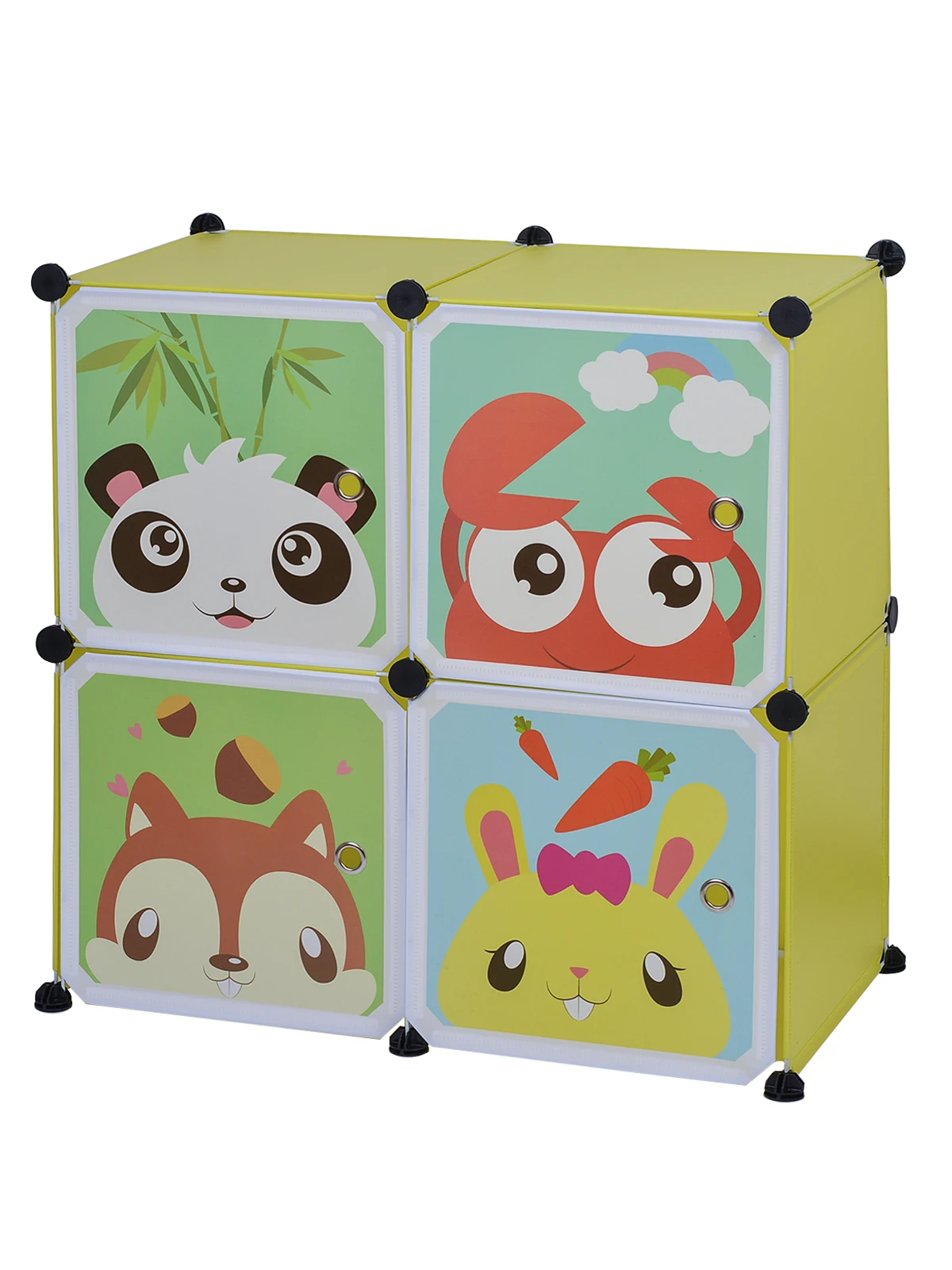 

Children Simple Wardrobes DIY PVC Fold Portable Storage Cabinet Dormitory Steel Frame Assembly Student Wardrobe Free Shipping