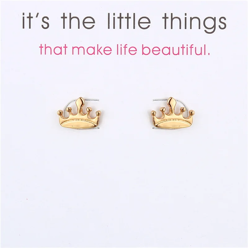 

Fashion Jewelry New Arrival King Crown Stud Earrings For Women