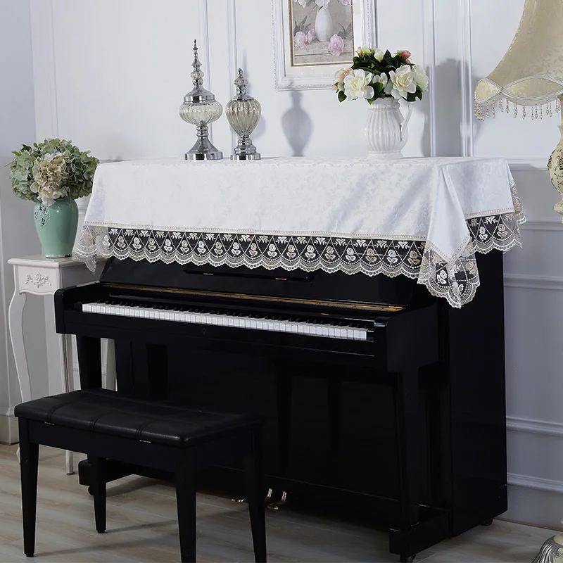 

Piano Cover Cloth Covers 88 Keys 61 Grand Decorative Keyboard Towels Upright Electronic Piao Set Towel