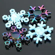 New Snowflake Fidget Spinner EDC Hand Spinners Autism ADHD Birthday Present Kids Christmas Gifts Metal Finger