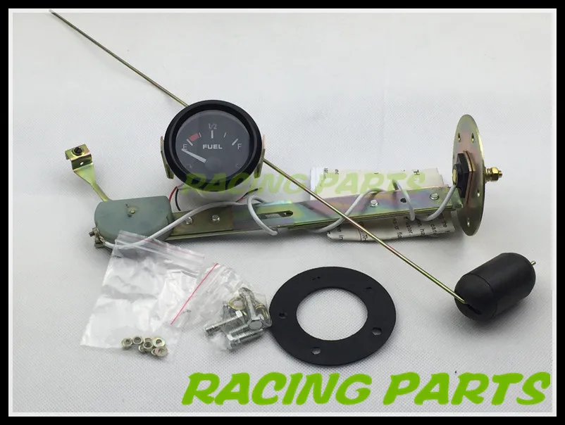 2" 52MM ELECTRICAL FUEL LEVEL GAUGE WITH FLOAT BLACK COLOR/AUTO GAUGE on