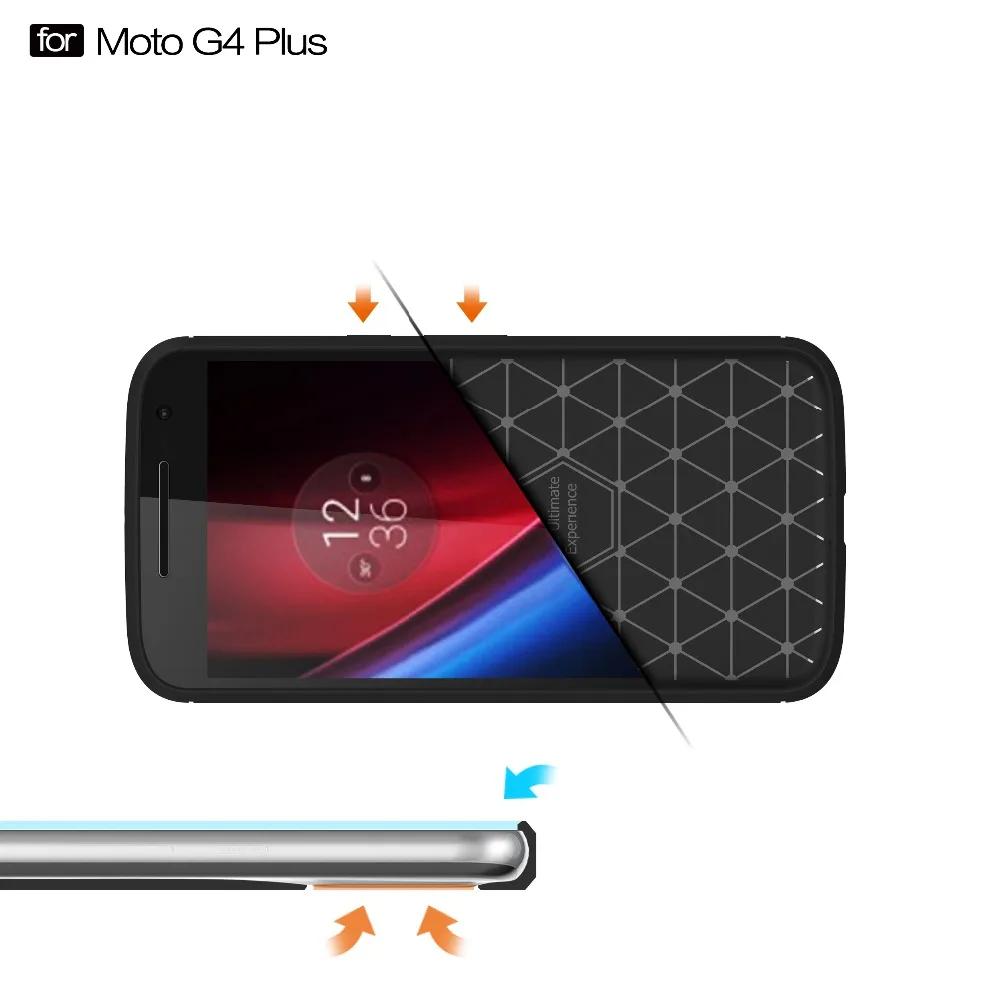 Тонкий защитный чехол для Motorola Moto G4 XT1620 XT1621 Plus XT1640 XT1641 противоударный кожаный