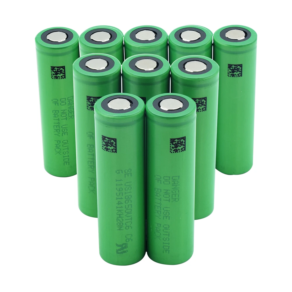 YCDC Genuine US18650VTC6 18650 Li-ion Lithium Rechargeable Battery 3.7V 3000mAh High Drain 30A For Flashlight batteries