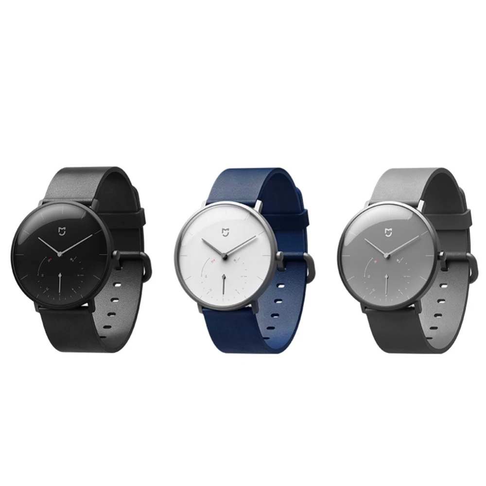 XIAOMI Mi Mijia QUARTZ Slimme Horloge Leven Waterdichte met Dubbele  Wijzerplaten Alarm Sport Sensor Stappenteller Time Lederen Band Mi Thuis  APP|Smart Watches| - AliExpress