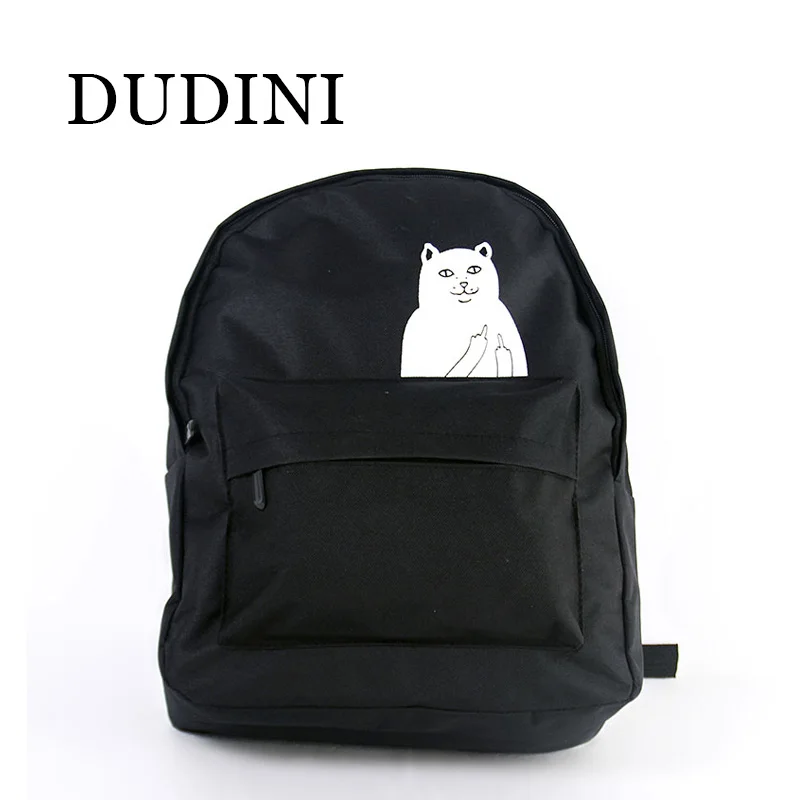 

DUDINI New Japanese Cat School Canvas Backpack For Women Teenage Girl Couple Cartoon College Wind Mochila Escolar Backpack