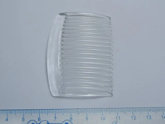 100 Clear Plastic Smooth Hair Clips Side Combs Pin Barrettes 66X44mm for Ladies
