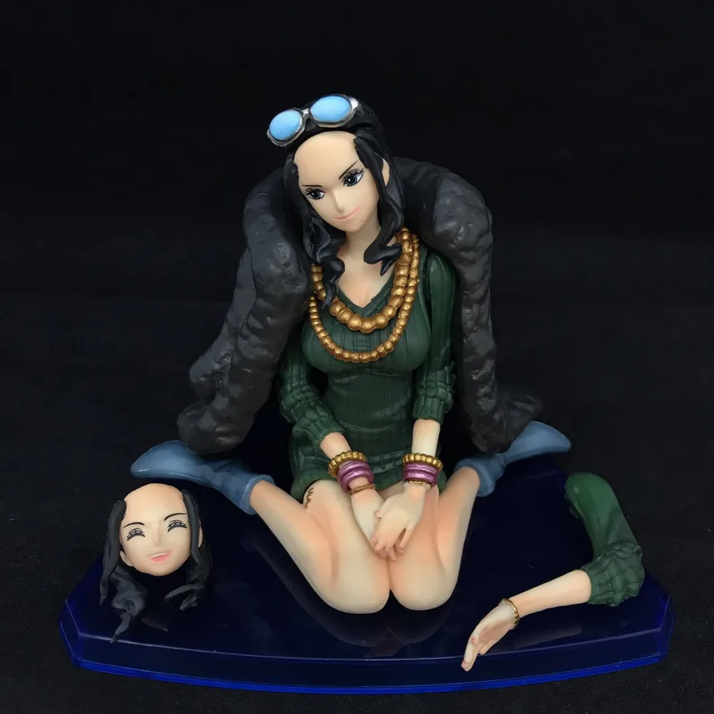 

HKXZM Anime Figure 15CM ONE PIECE Nico Robin Blue Clothes 20th Anniversary ver. PVC Figure Collection Model Kids Toy Doll