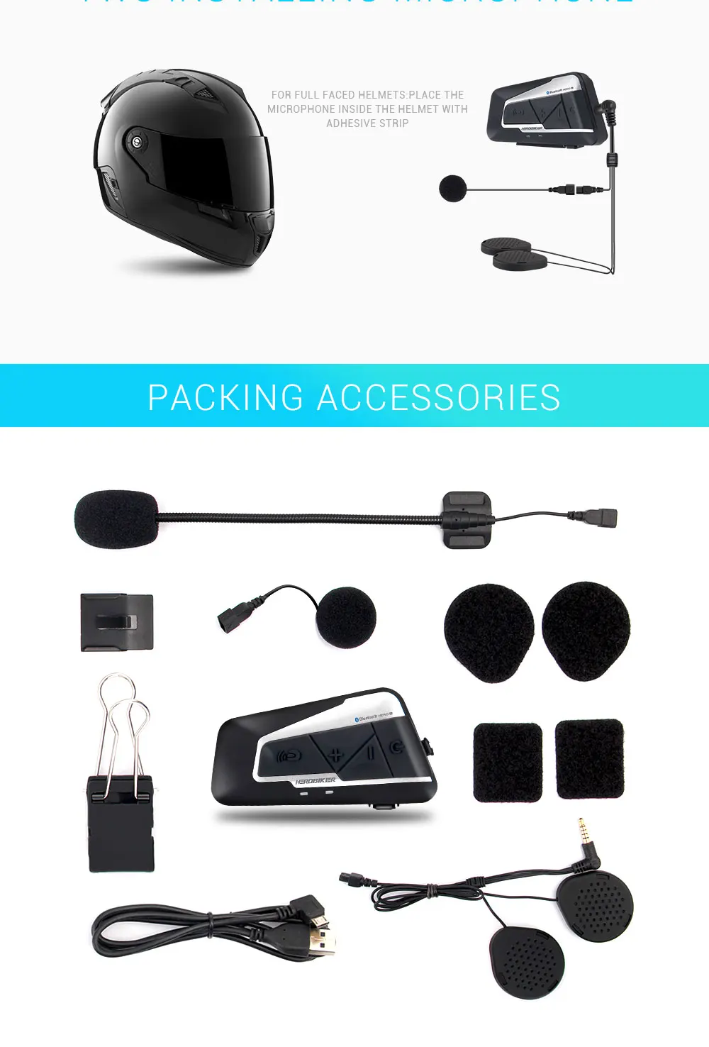 Comunicador para Motociclista Interfone para Capacete à Prova Água sem Fio Rádio para 2 Peças Bluetooth fm Viagens 2 1200m bt d' 13 Cheap Fones de ouvido pcapacete