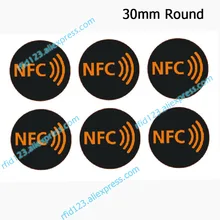 NFC наклейки протокол ISO14443A 13,56 MHz NTAG213/NTAG215/NTAG216 универсальная Метка RFID метки и все NFC телефон