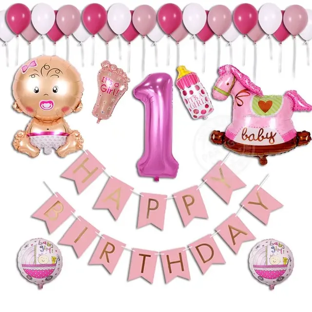 38 teile los baby shower geburtstag ballon junge madchen 1 jahre alt 38 teile los baby shower geburtstag ballon junge madchen 1 jahre alt banner happy birthday