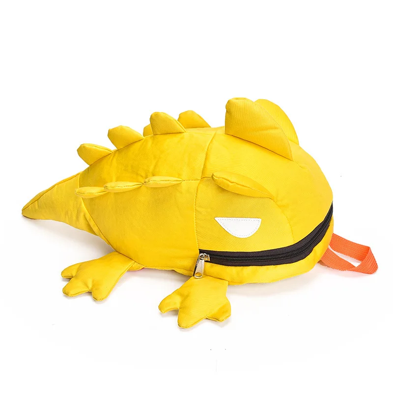 Детский плюшевый Детский рюкзак для дошкольников, милый рюкзак с монстром и динозавром из мультфильма, рюкзак для мальчиков и девочек, сумка для малышей 1-3-6 лет - Цвет: Цвет: желтый