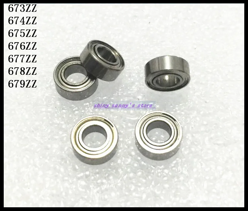 10pcs/Lot 675ZZ 675 ZZ 5x8x2.5mm Thin Wall Deep Groove