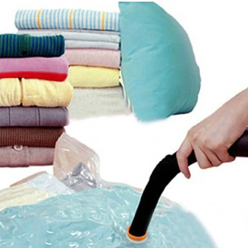 Органайзеры для одежды Подушка Вакуумный пакет для хранения Прозрачная граница складной дополнительный сжатый Органайзер герметичные сумки для экономии пространства мешки контейнеры для одежды одеяло