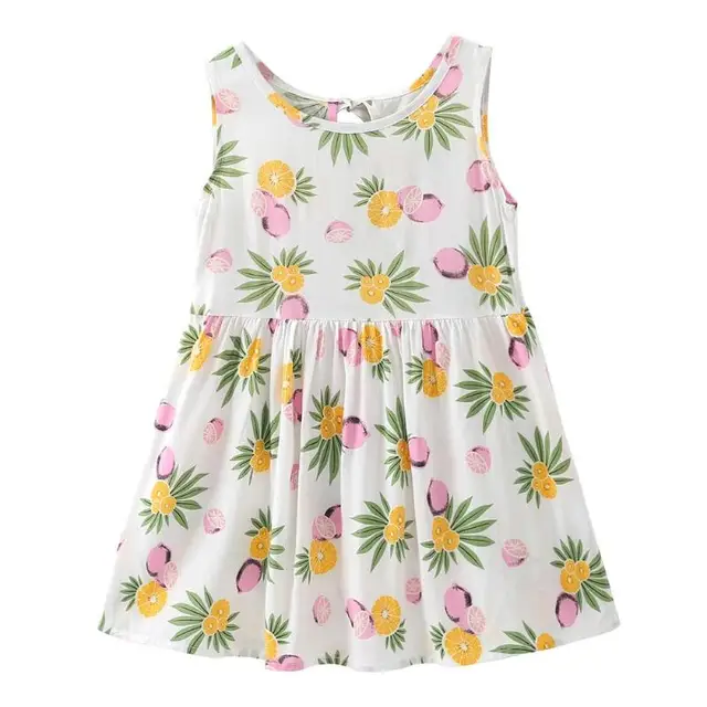 Aliexpress.com : Buy Summer Girls Dress Kids Sleeveless Backless Flower ...