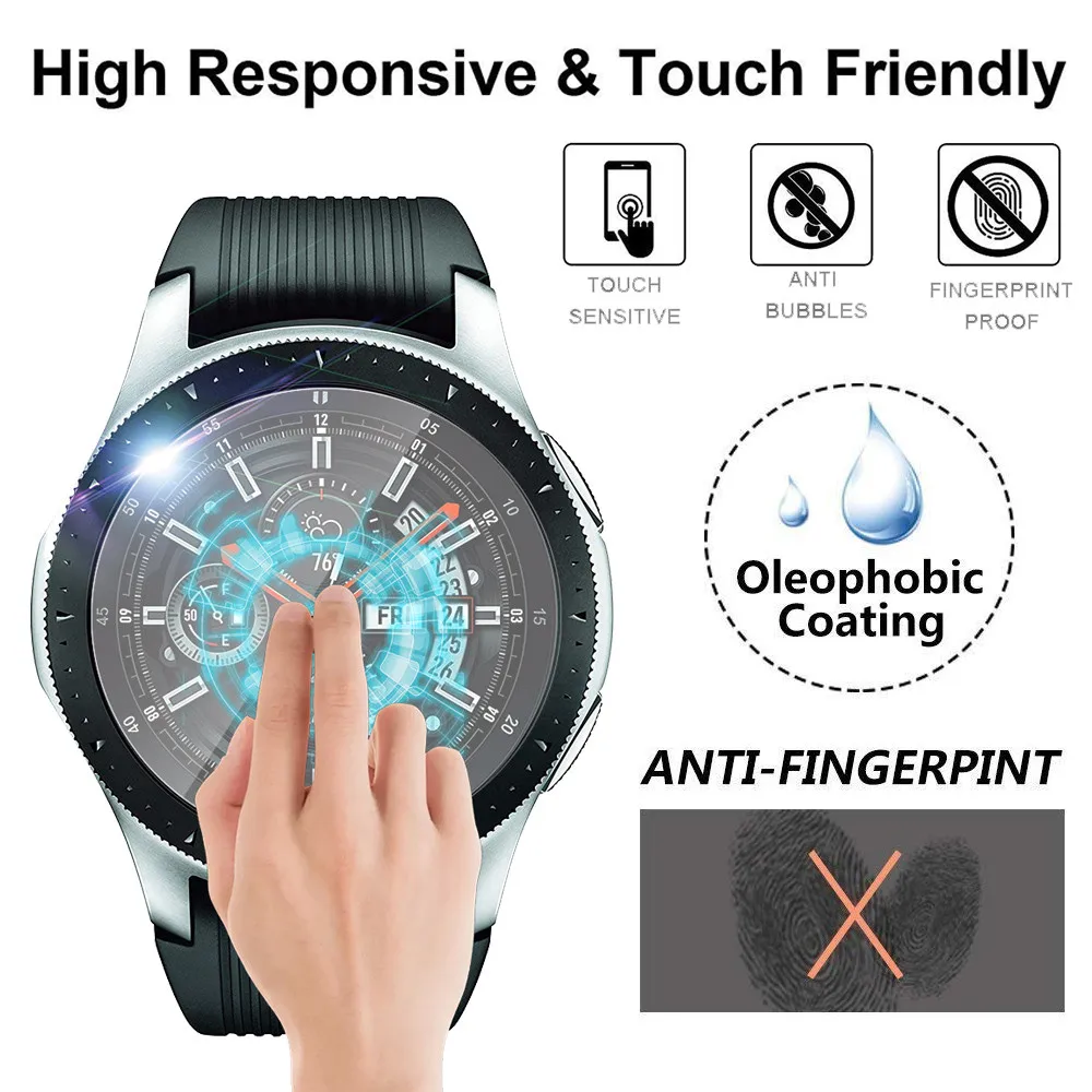 3 шт Защитное стекло для samsung Galaxy Watch 46 мм закаленное стекло умные наручные часы защита экрана закаленное стекло