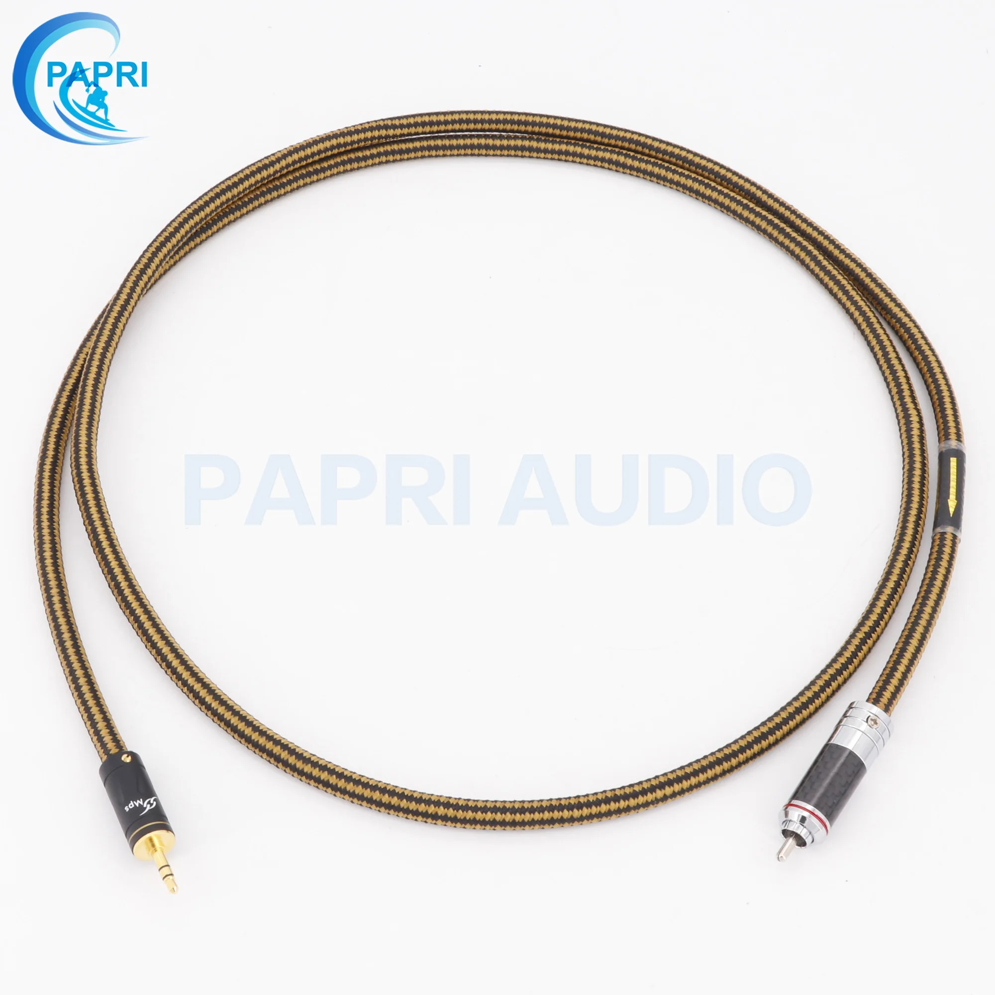 PAPRI S 9 3 5 мм RCA 6N 99.99997% OCC Медь + посеребренный кабель Разъем Папа папа аудио линия