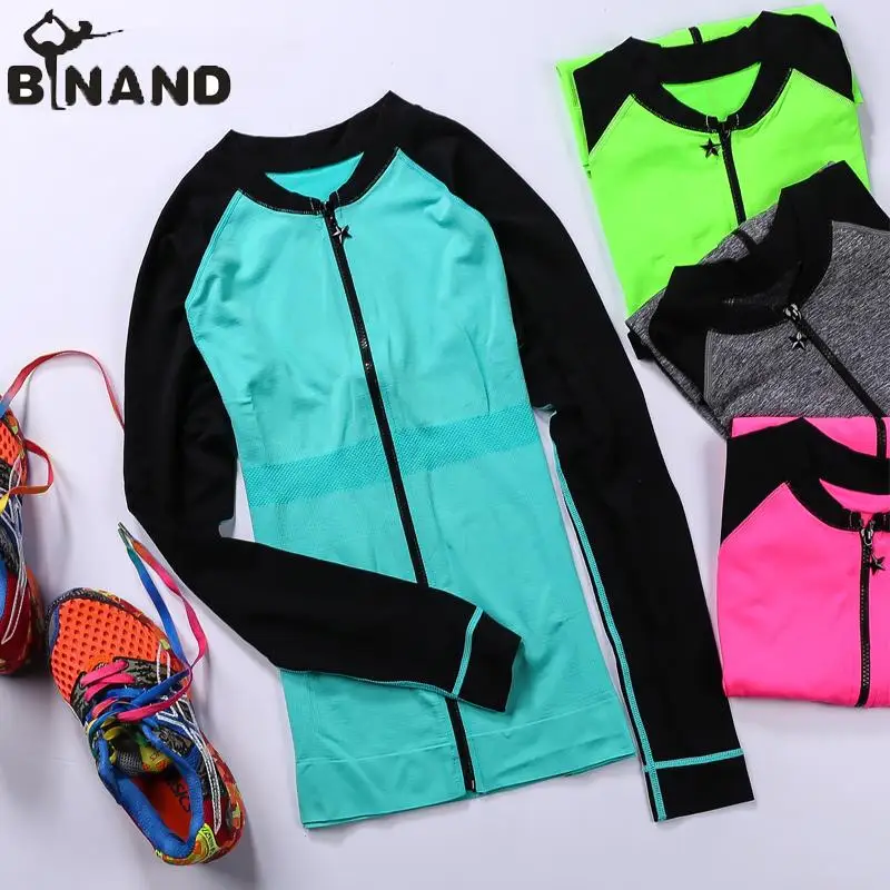 2018 Lightweight Dry Fit Sport Fitness Long Sleeve Zip Up Jacket Silm Coat For Women Running/Outdoor/Athleisure/Yoga 2018 Lightweight Dry Fit Sport Fitness Long Sleeve Zip Up Jacket Silm Coat For Women Running/Outdoor/Athleisure/Yoga