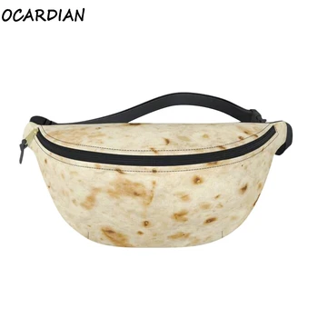 

OCARDIAN Waist Packs Canvas Burrito Baby Adult Tortilla Blanket Fanny Pack Novelty For Men And Women Fanny Fashion A23