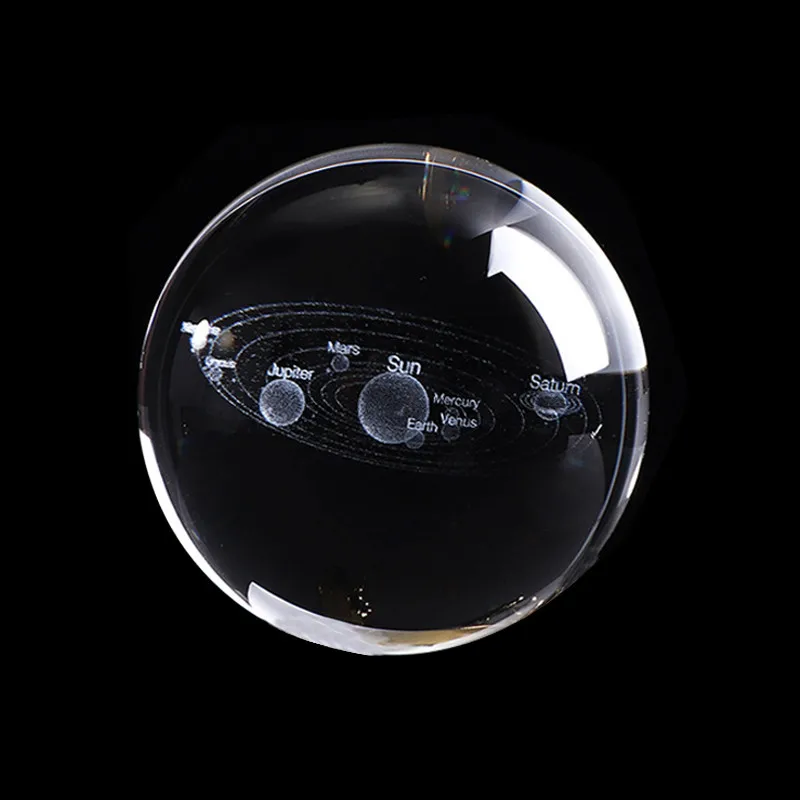 60 мм/80 мм 3D гравированное стекло Сфера Знак зодиака звезда, кристаллический шар лазерный кристалл ремесло для домашнего декора день рождения творческие подарки