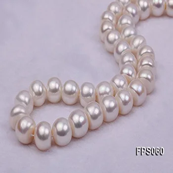 

Big Natural Pearl Necklace Round 12-13mm White Natural Freshwater Pearl Necklaces for women