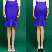 Кобальт синий простой классический лучшее качество вискоза Новое поступление длина по колено hl платье с бархатным воротником Бандаж с высокой талией юбка