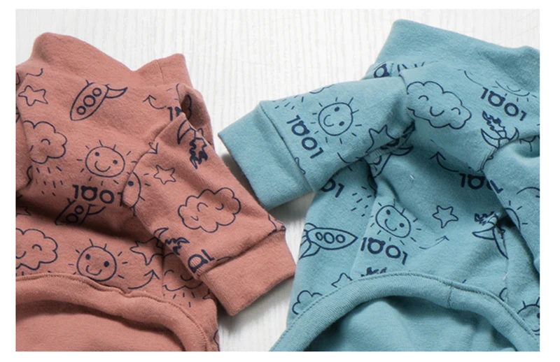 Новое поступление двухцветные пижамы для собак ночная рубашка для домашних животных ночная одежда для кошек одежда для сна костюм для щенков