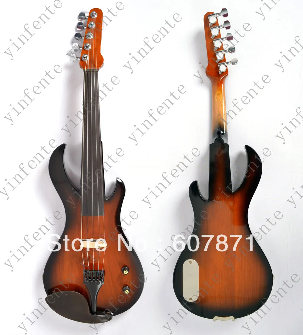 

New 5 string 4/4 Electric violin Solid wood hand Guitar head style
