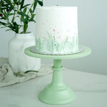 

Green cake stands 10inch fondant dessert holder cake pops wedding table decorating tools dessert party suppliers