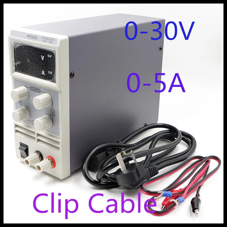 

0-30V 5A Professional Switching DC Power Supply Mini DC Power Supply Variable Adjustable AC 110V/220V 50/60Hz Digit LED display
