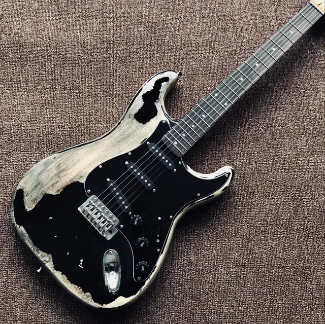 Handwork John Mayer Strat Limited Edition Black 1 Cruz Masterbuilt Heavy Relic ST Electric Guitar Handwork John Mayer Strat Limited Edition Black 1 Cruz Masterbuilt Heavy Relic ST Electric Guitar