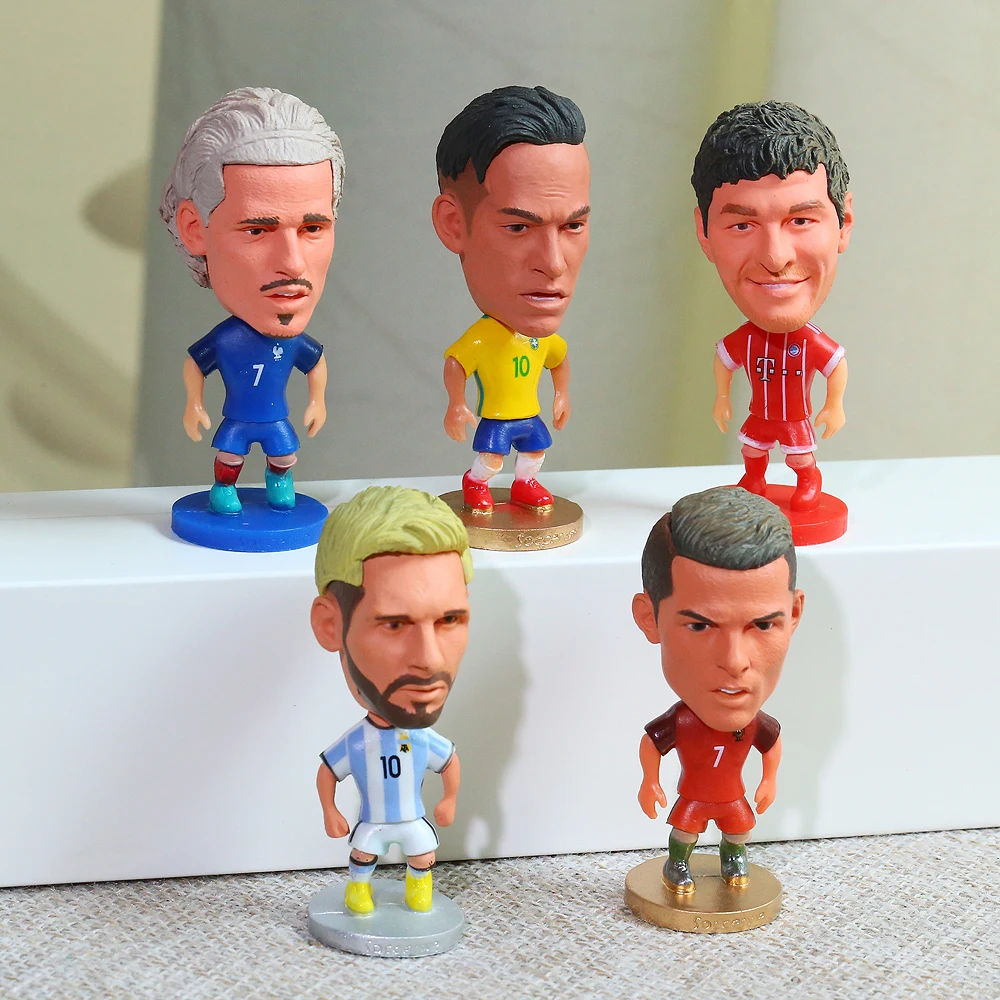 

World Soccer Cup Fans Souvenirs Puppets Doll Football Dummy Mini Griezmann Neymar Futbol Stars Figurine Home In Car Decoration