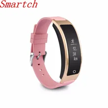 Smartch умный Браслет Talk Band сердечного ритма крови Давление монитор Шагомер Bluetooth SmartBand часы, чем Huawei B3 +