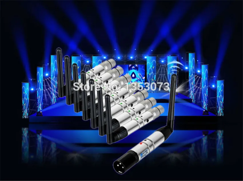 Wireless DMX512 Receiver For DMX512 Stage Lights - blue
