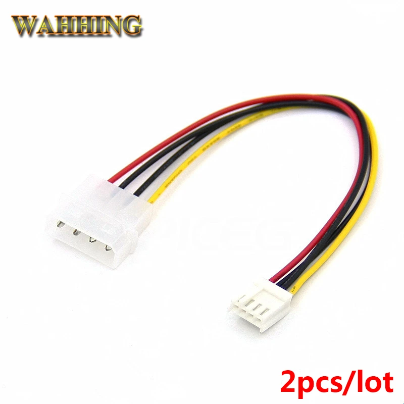 2pcs 4 Pin IDE Male to ATA Female Power Adapter Cable Computer Case