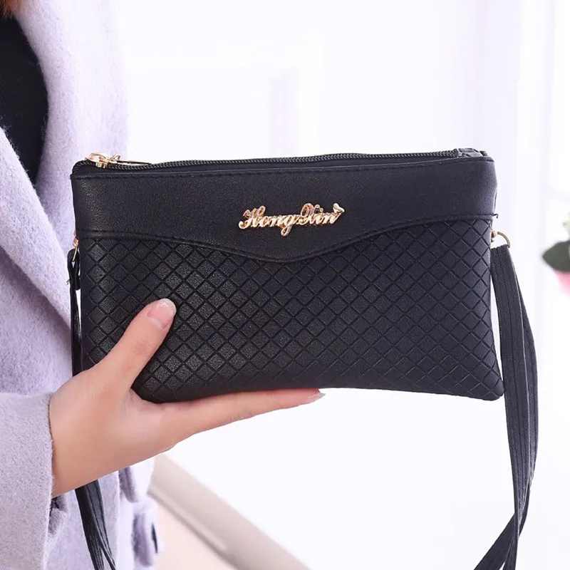 plaid clutch bags