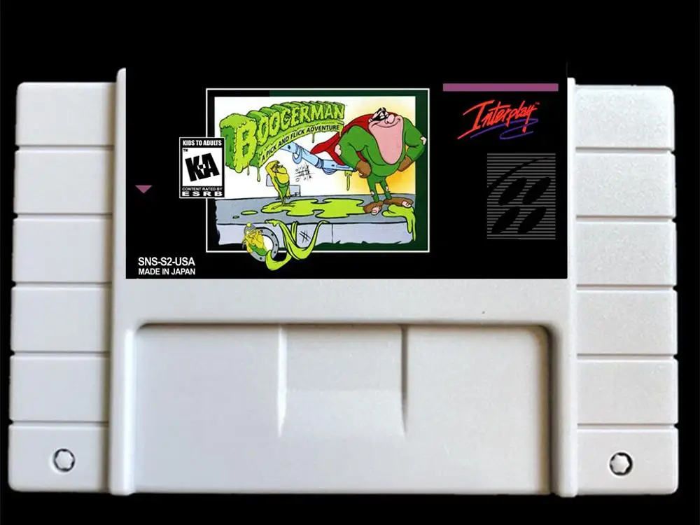 Boogerman USA-NTSC Версия 46 контактов Видеоигры карта NTSC для ретро видео игр Консоль! |