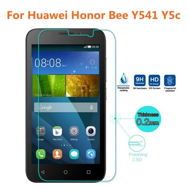 2.5D Закаленное стекло для Huawei Honor Bee Высококачественная защитная пленка