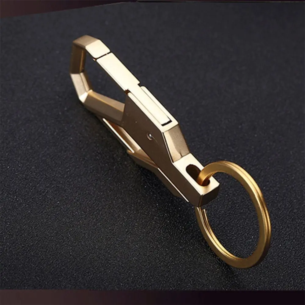 

Creative Classic Durable Men Car Key Chain Gold / Silver color Metal Key Holder