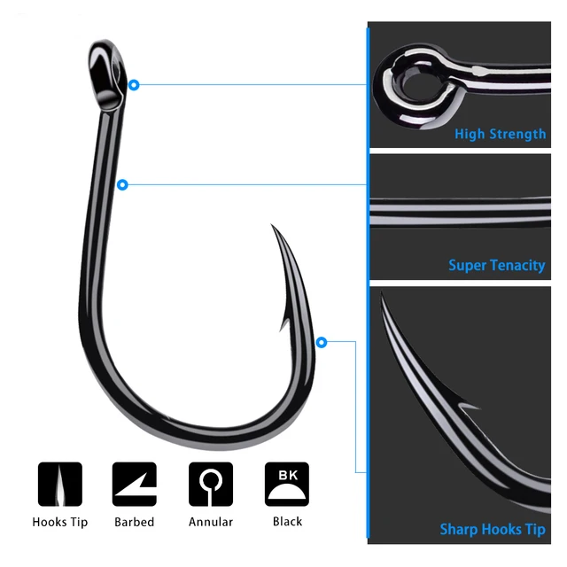 100pcs/lot High Carbon Fishing Hook 3#-15# Single Hook With Eye Carp Catfish Anzol Peche Japan Fishing Tackle Jig Fishhook