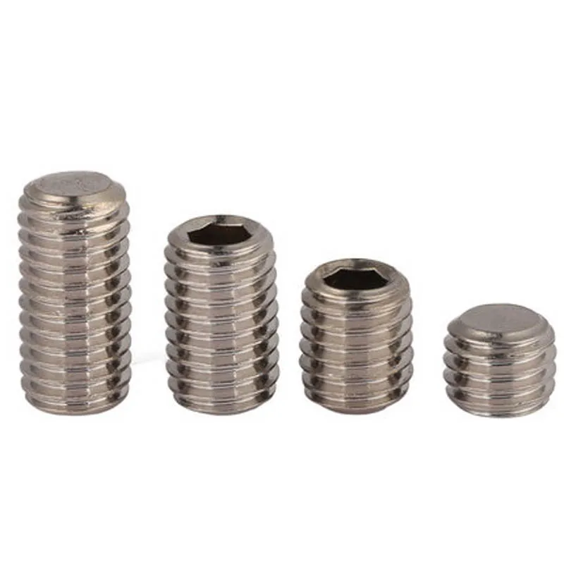 M5 M6 Flat Point Grub Screw Hex Socket Set Screws Stainless Steel Size m5-m6-flat-point-grub-screw-hex-socket-set-screws-stainless-steel-size