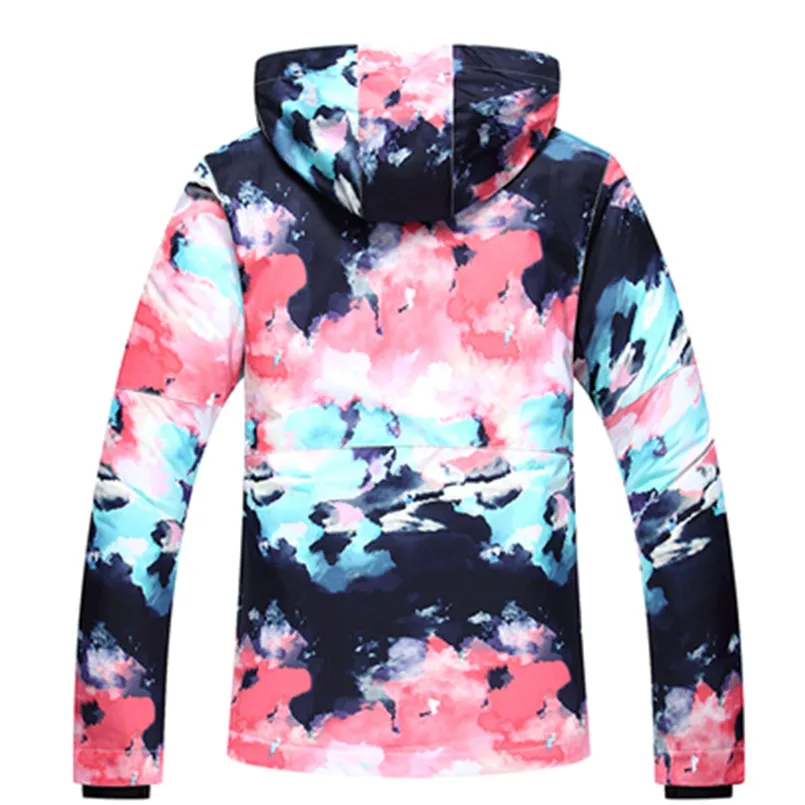 2018 wintersport GS colorido snowboard chaqueta chaquetas de esqui mujer veste de esquí ropa mujer