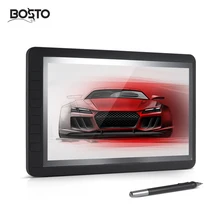 Discount! BOSTO 13HD 13″ IPS Graphics Drawing Tablet Board Kit 1920 * 1080 2048 Pressure Level 2 in 1 Fast Transmission Cable 8 Shortcuts